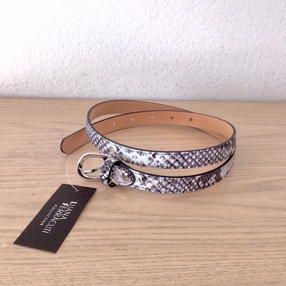 LUANA FERRACUTI Python Print Belt - Picture 2 of 4